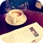 Утренний кофе и журнал