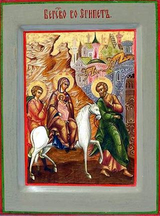 Бегство в Египет икона Божией Матери (2)